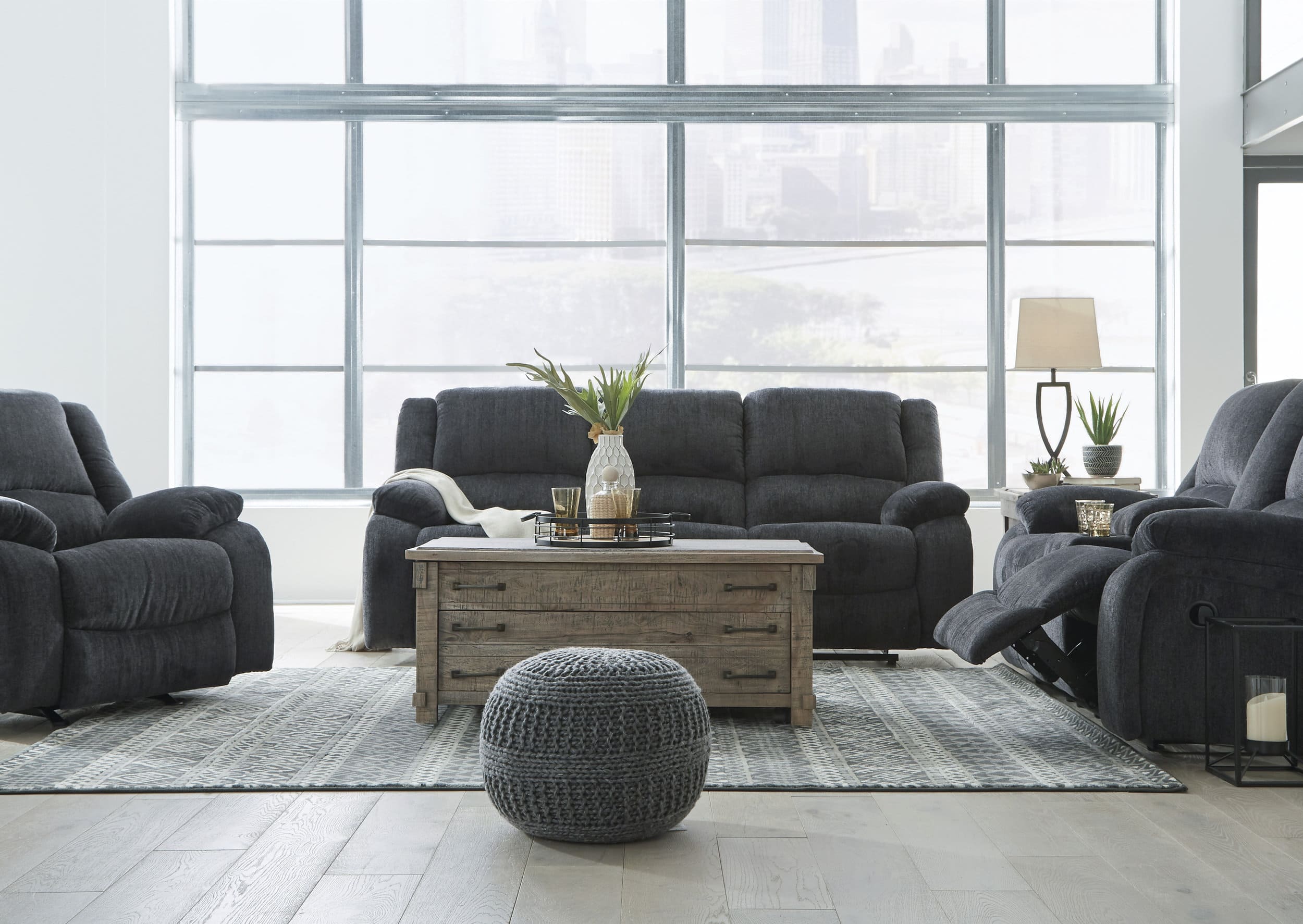 Draycoll Polyester Power Rocker Recliner