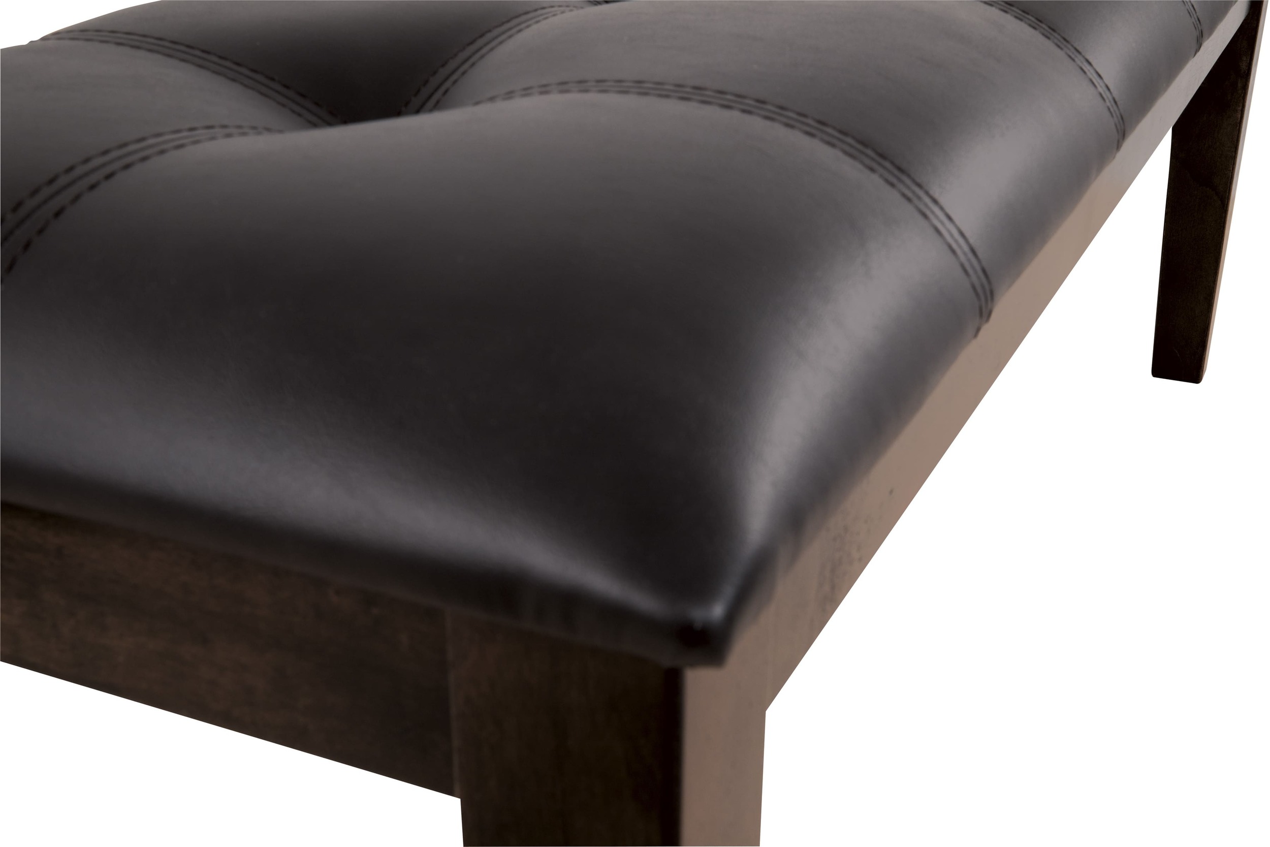 SM Haddigan Faux Leather/Wood Large Dining Bench