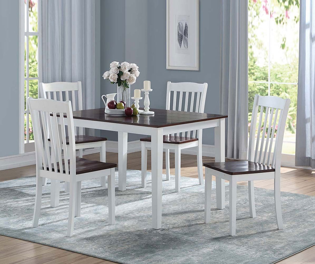 Green Leigh Wood Dining Room Set