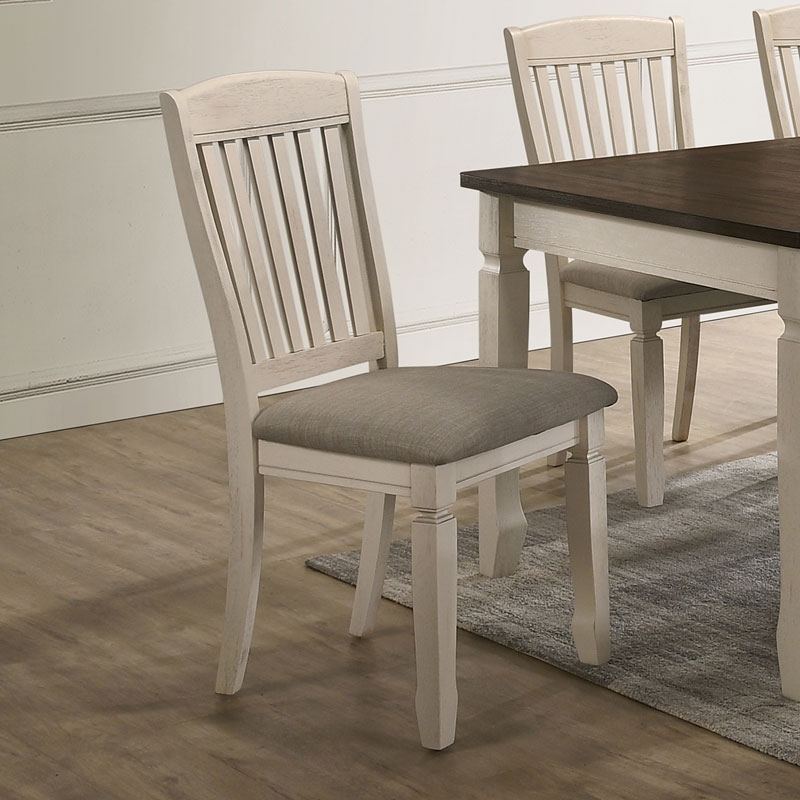 Fedele Fabric/Wood Dining Side Chair