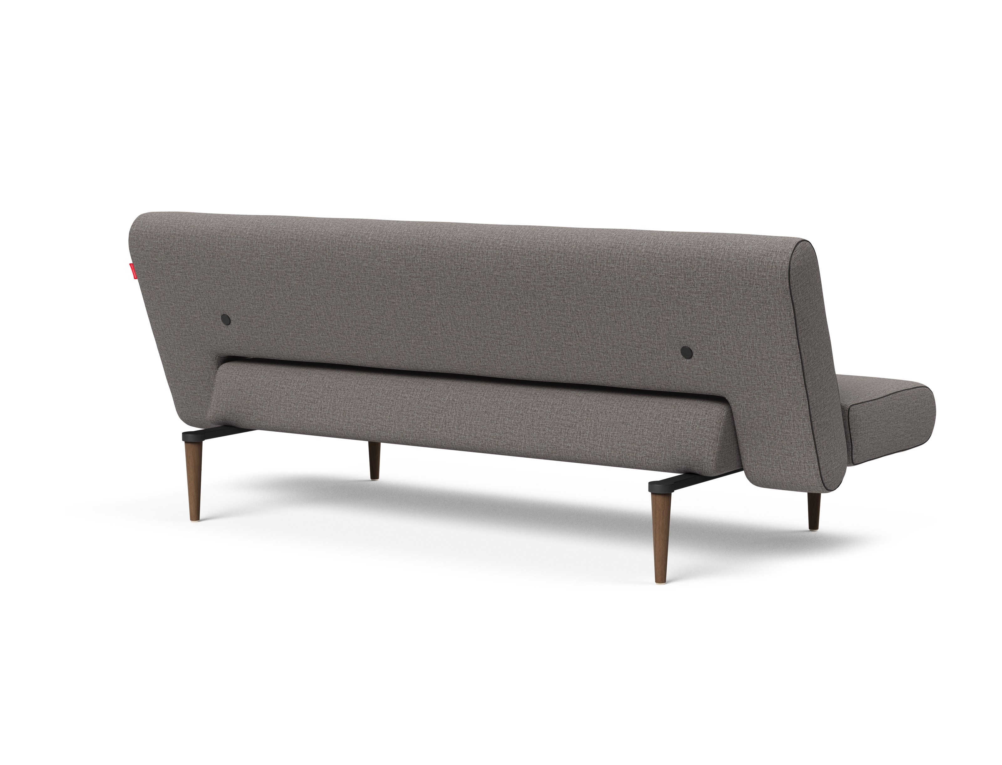 Unfurl Fabric Sofa Bed w/Dark Wood Legs