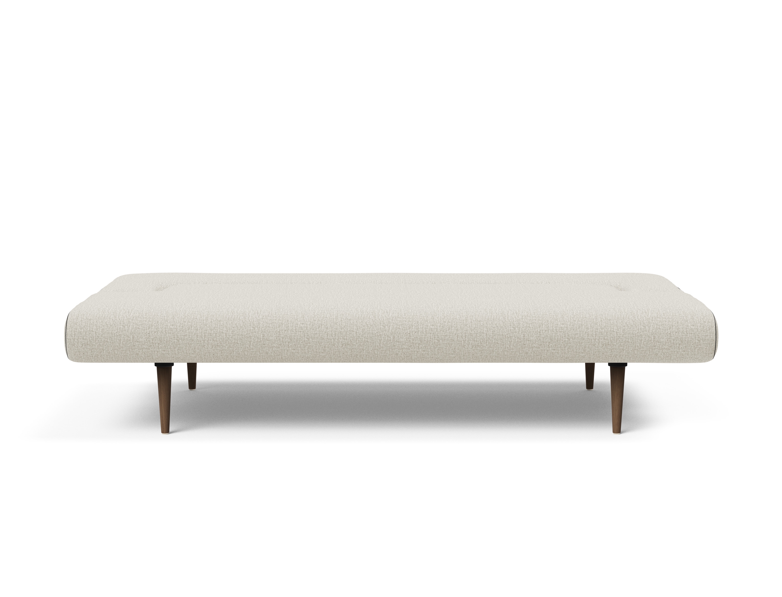 Unfurl Fabric Sofa Bed w/Dark Wood Legs