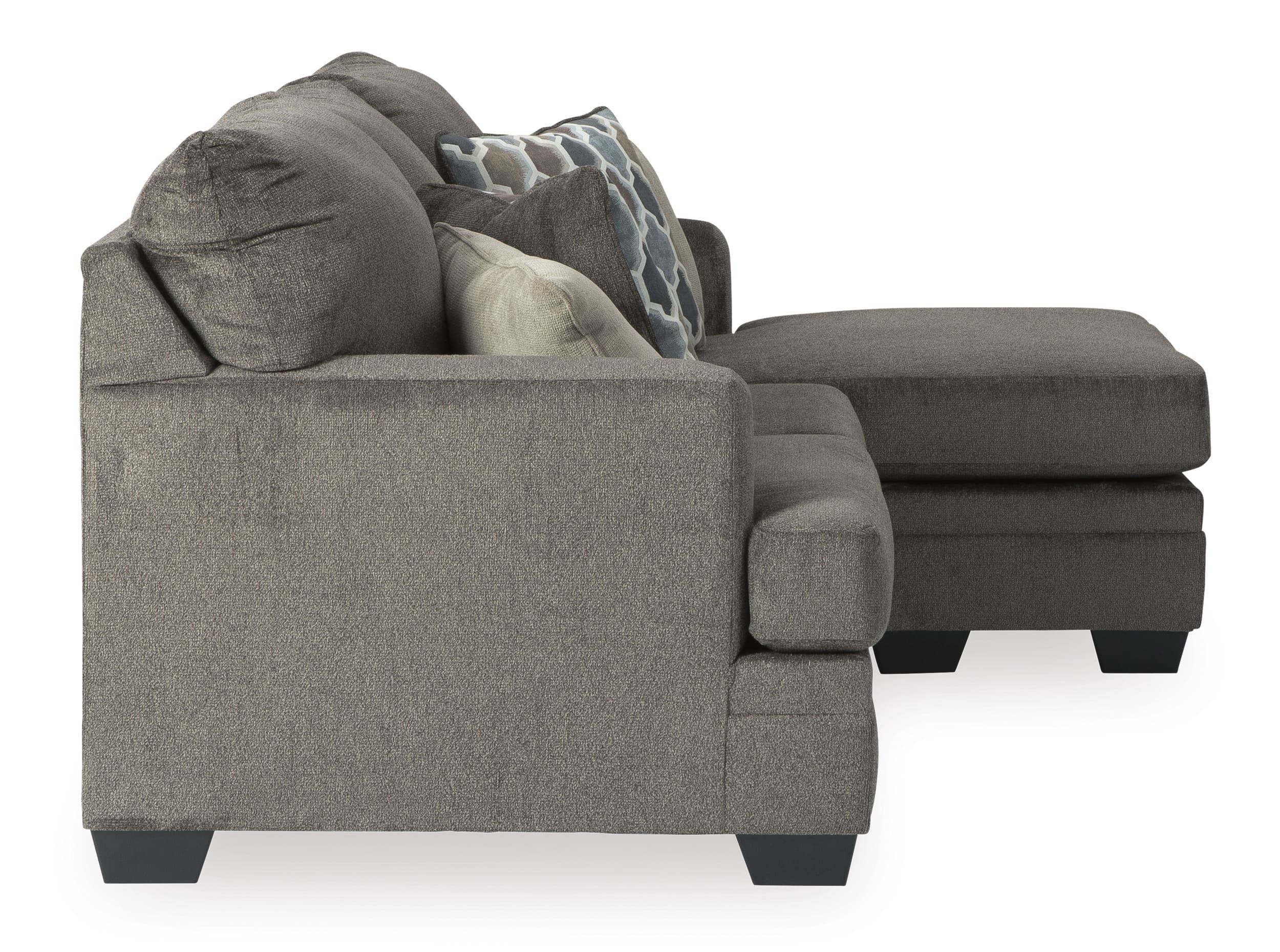 Dorsten Polyester L-Shaped Sectional Sofa w/Right Arm Chaise Facing