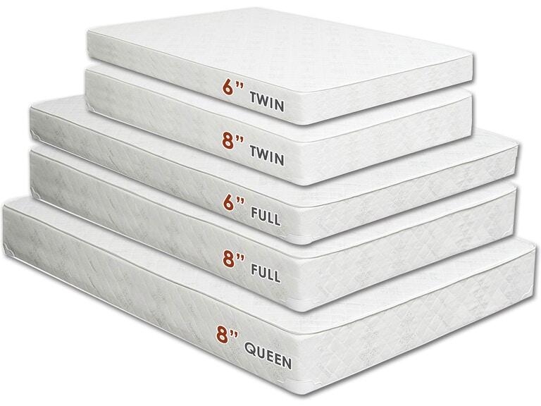 Daisy 8" Fabric Bunkie Board Combo Mattress, Full Size