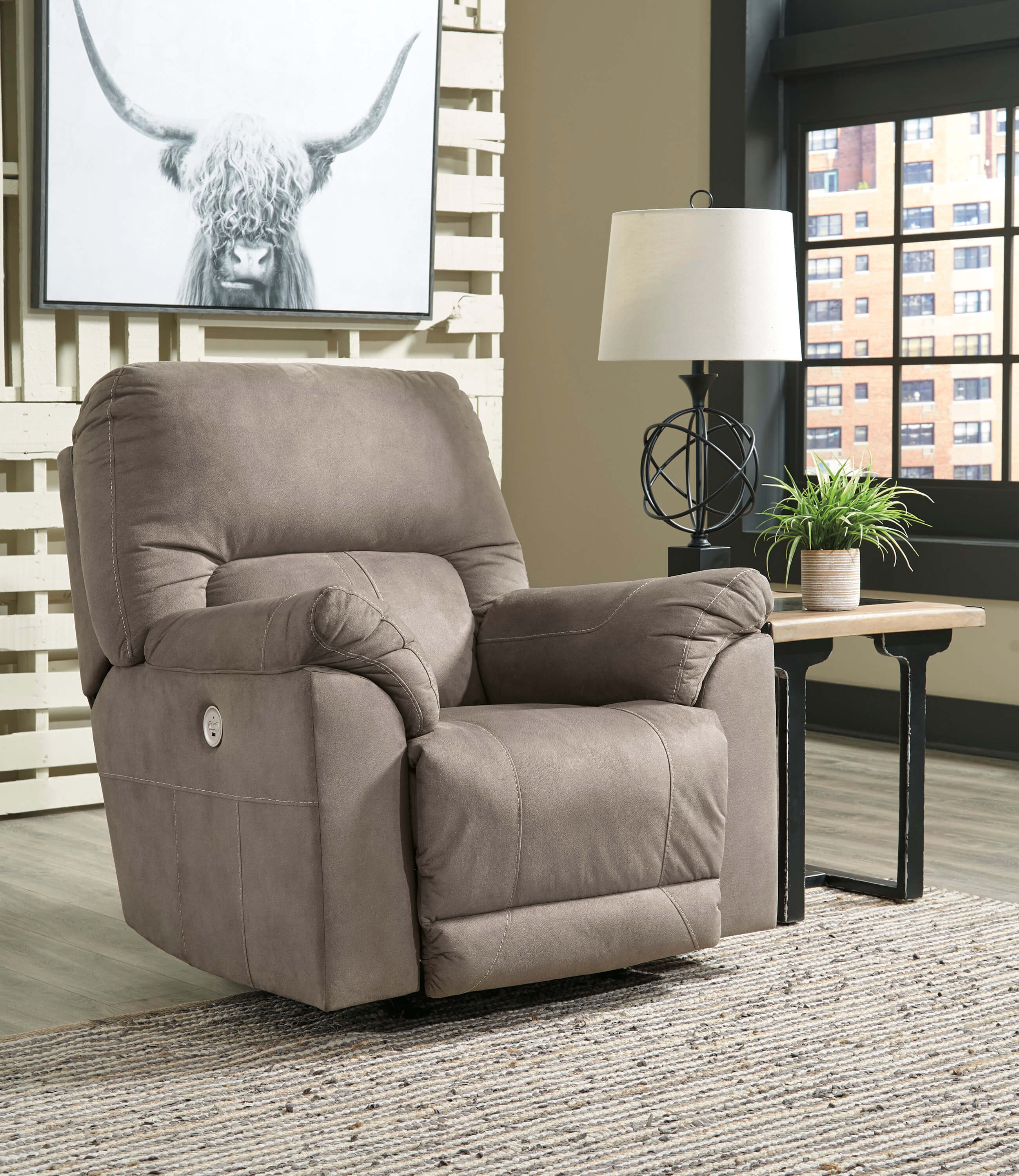 Cavalcade Polyester Power Reclining Chair
