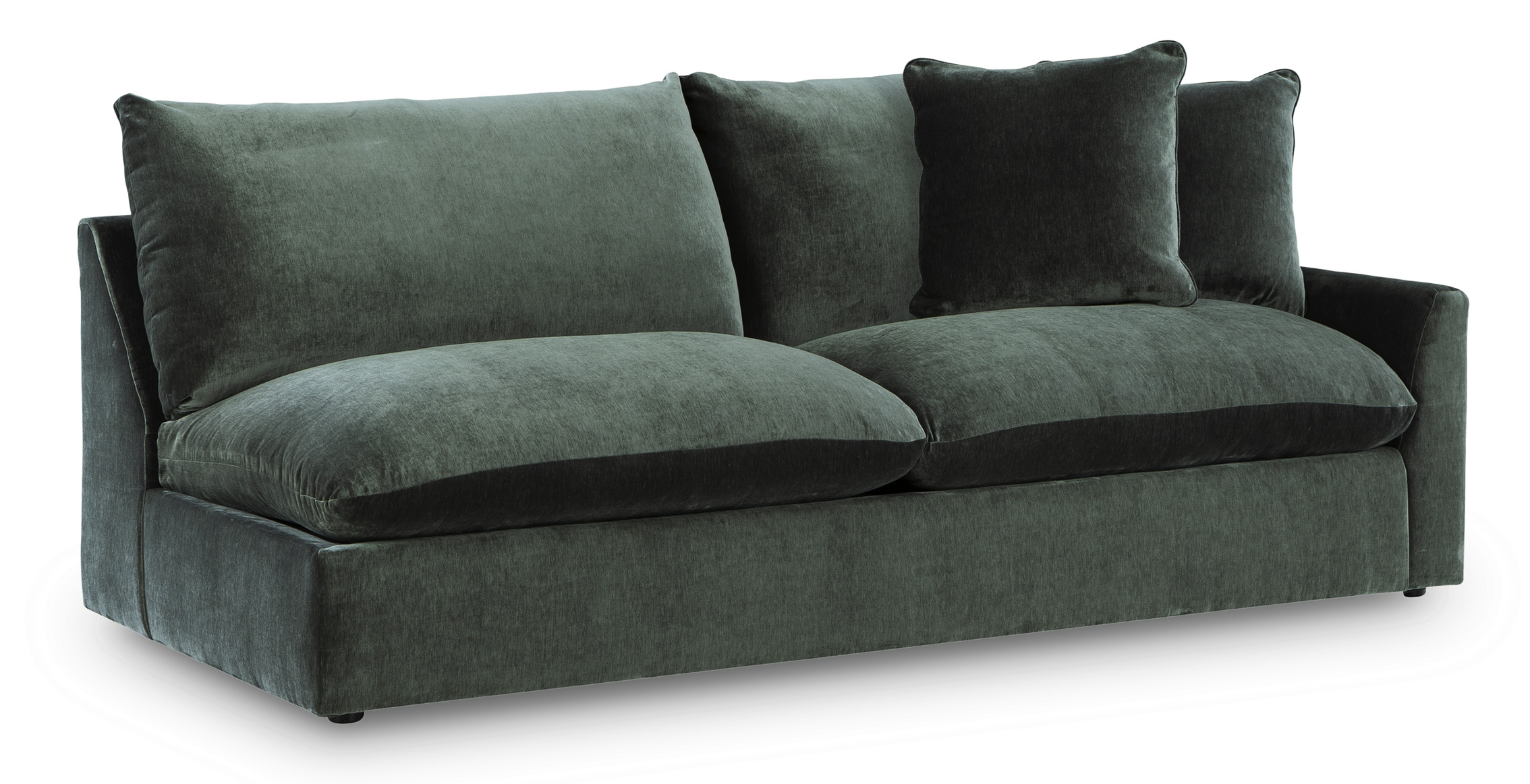 Carriage View Fabric L-Shaped 3-Piece Sectional Sofa