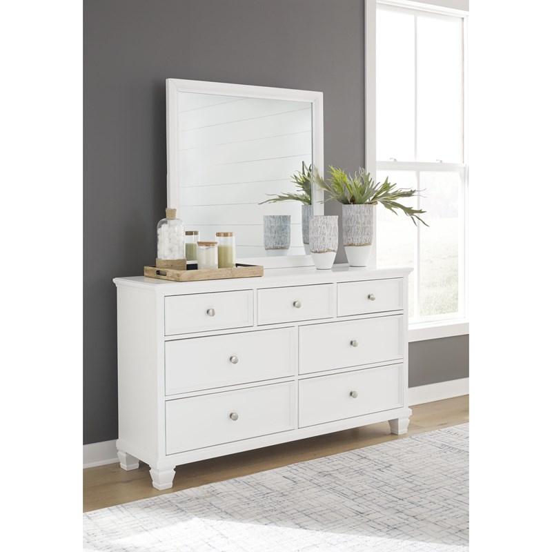 SM Fortman Wood/Glass Mirror
