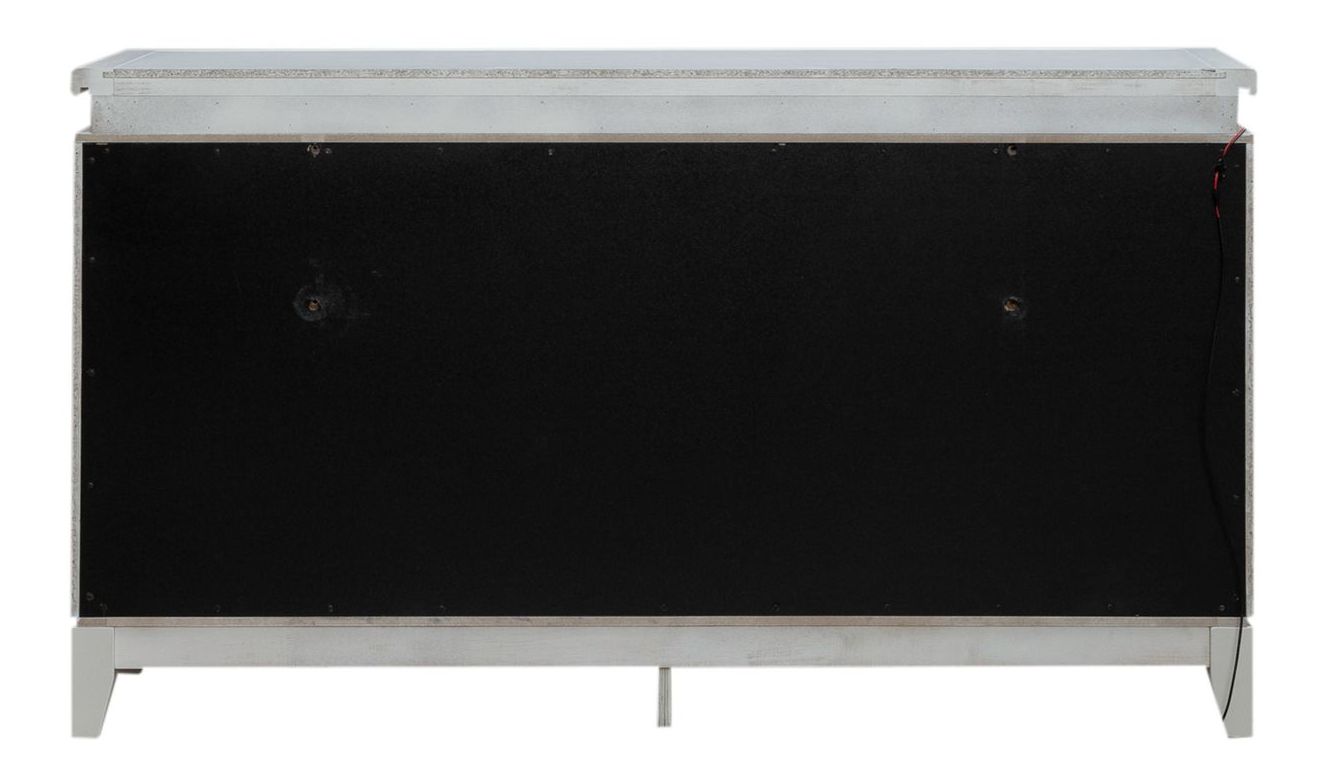 Reflections Wood 6-Drawer Double Dresser w/Lights