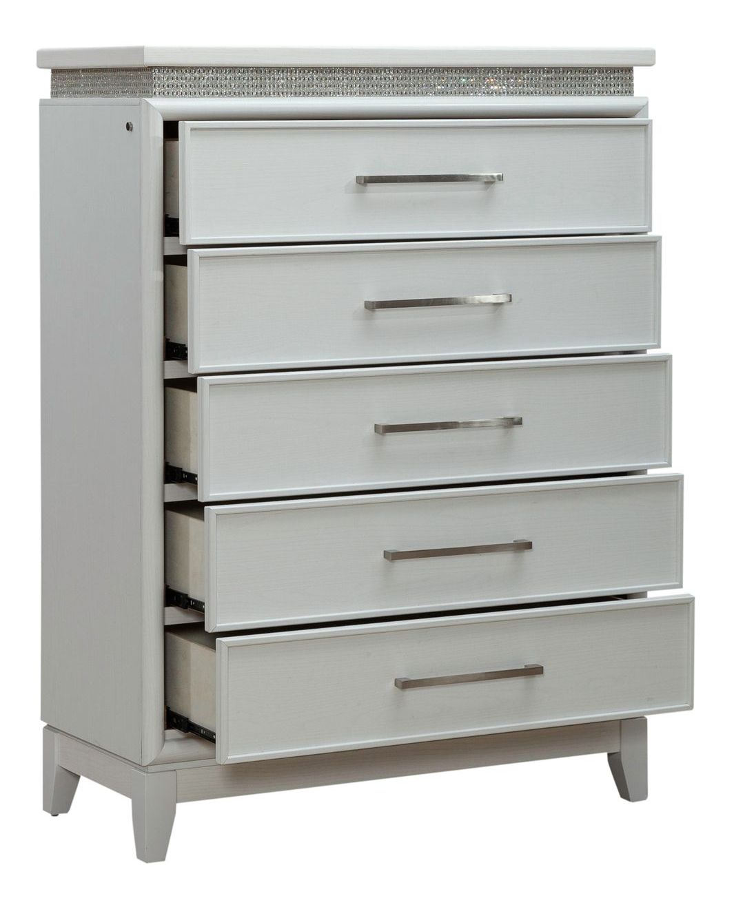 Reflections Wood 5-Drawer Chest w/Lights