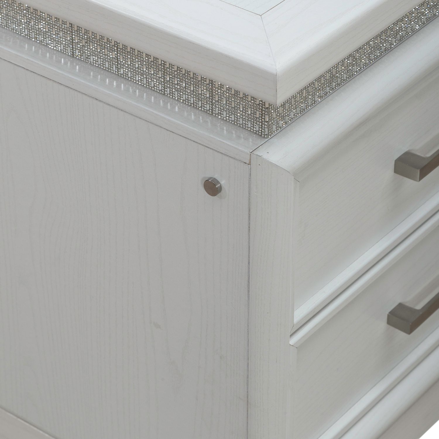 Reflections Wood 2-Drawer Nightstand w/Lights & Charging Station