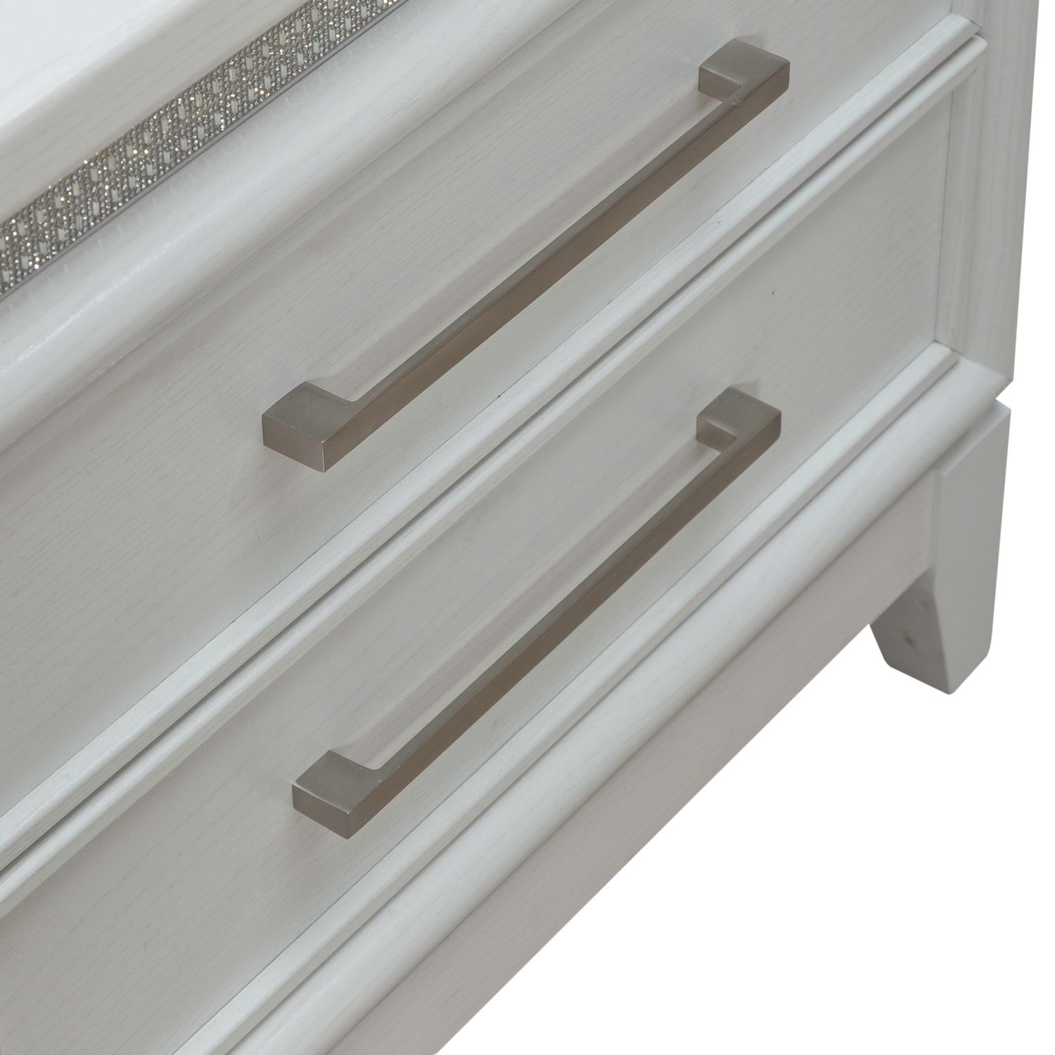 Reflections Wood 2-Drawer Nightstand w/Lights & Charging Station
