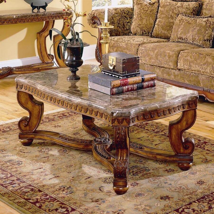 Tarantula Marble Occasional Table Set by Homelegance