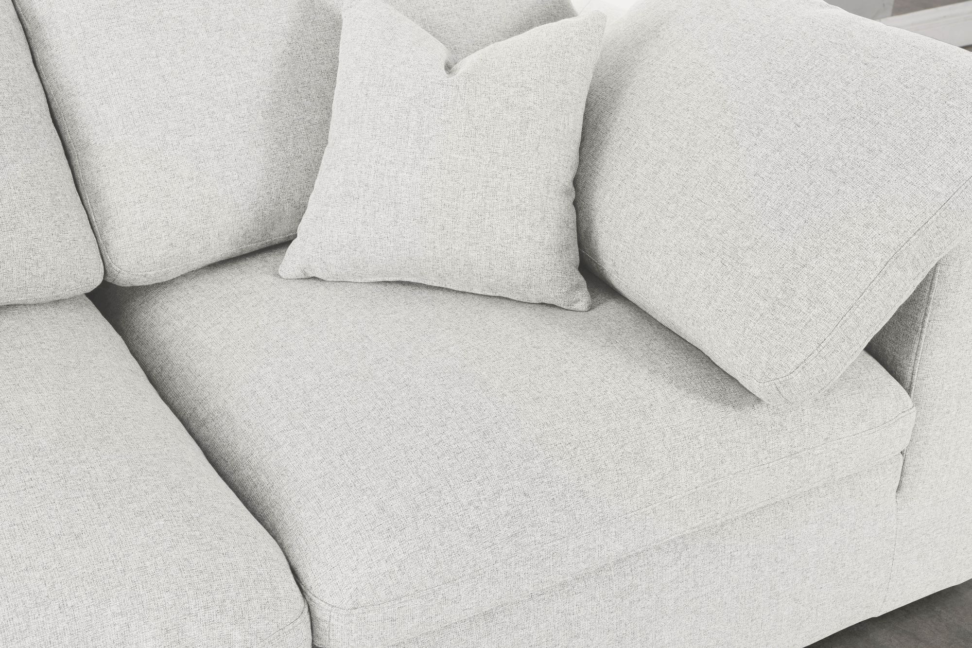 Serene 158" 7-Piece Linen Fabric Deluxe Comfort Modular Sectional