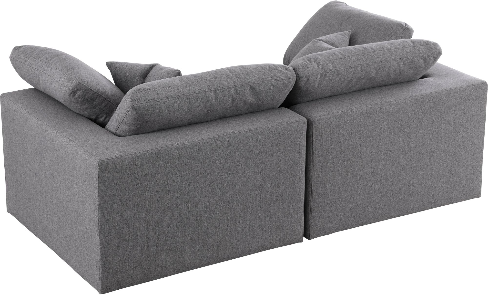 Serene 80" Linen Fabric Deluxe Comfort Modular Sofa