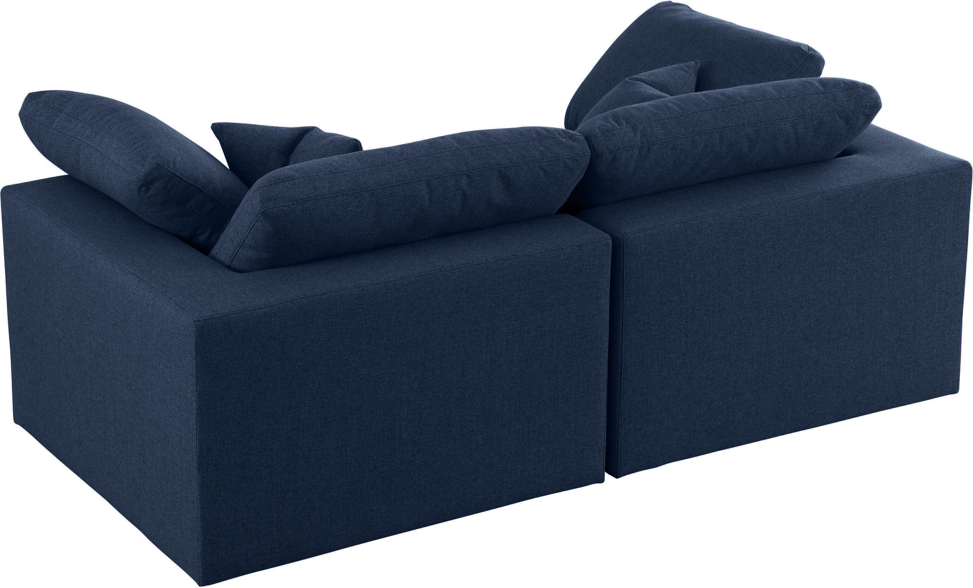 Serene 80" Linen Fabric Deluxe Comfort Modular Sofa