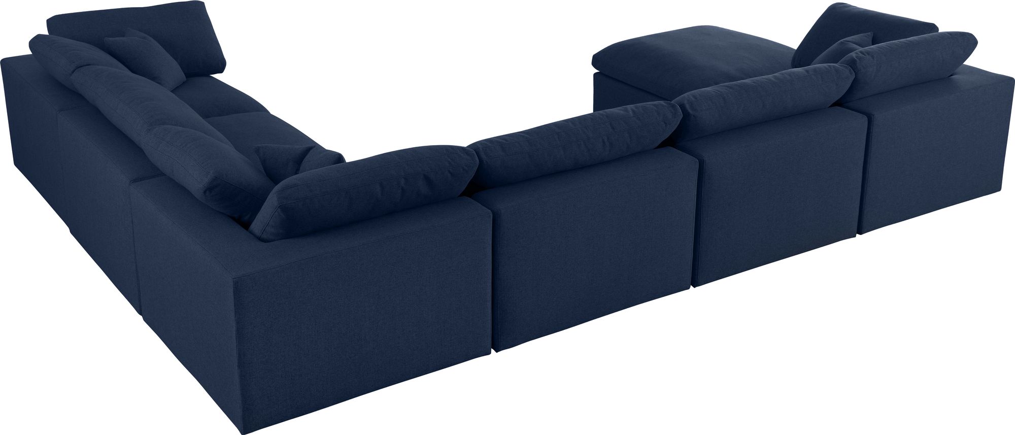 Serene 158" 7-Piece Linen Fabric Deluxe Comfort Modular Sectional