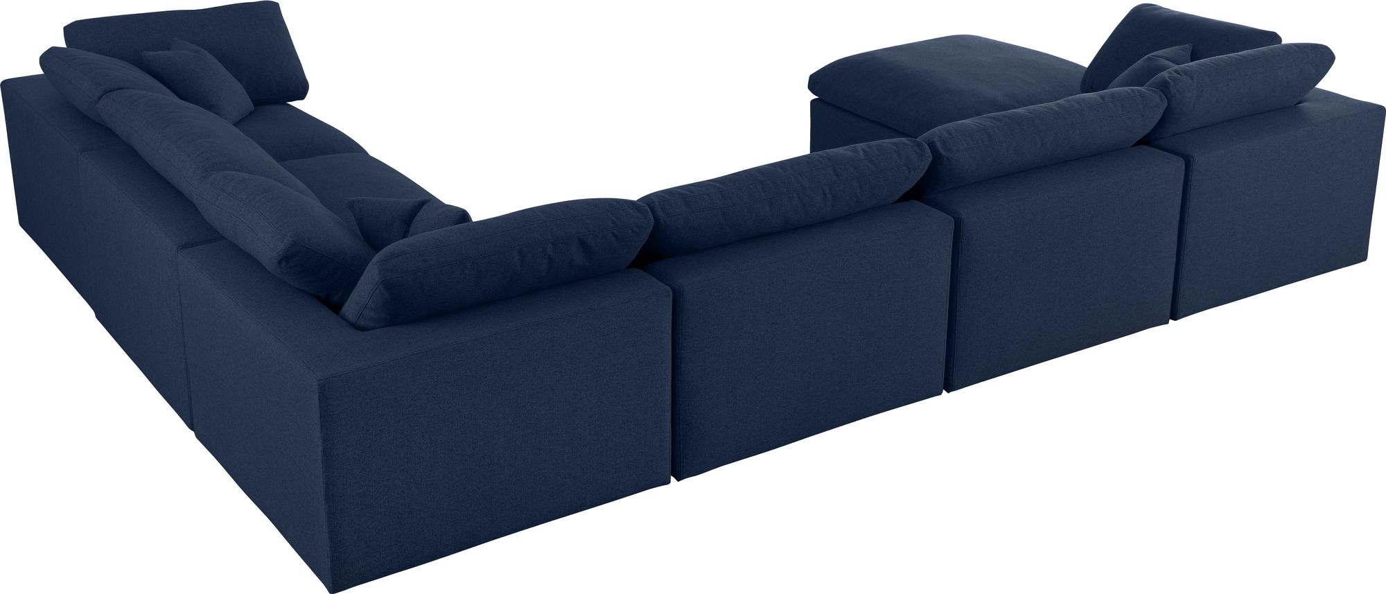 Serene 158" 7-Piece Linen Fabric Deluxe Comfort Modular Sectional