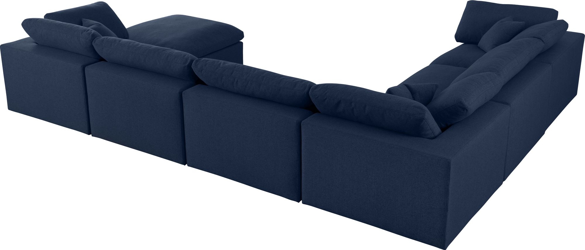 Serene 158" 7-Piece Linen Fabric Deluxe Comfort Modular Sectional
