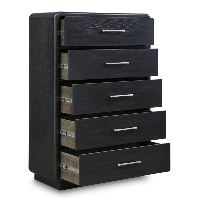 SM Rowanbeck Wood Chest w/5 Drawers