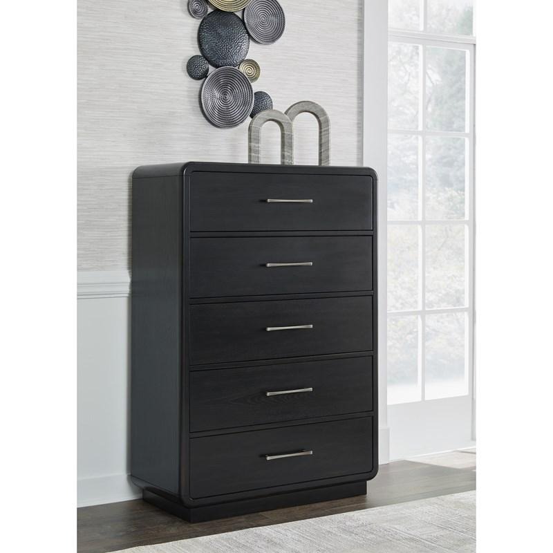 SM Rowanbeck Wood Chest w/5 Drawers