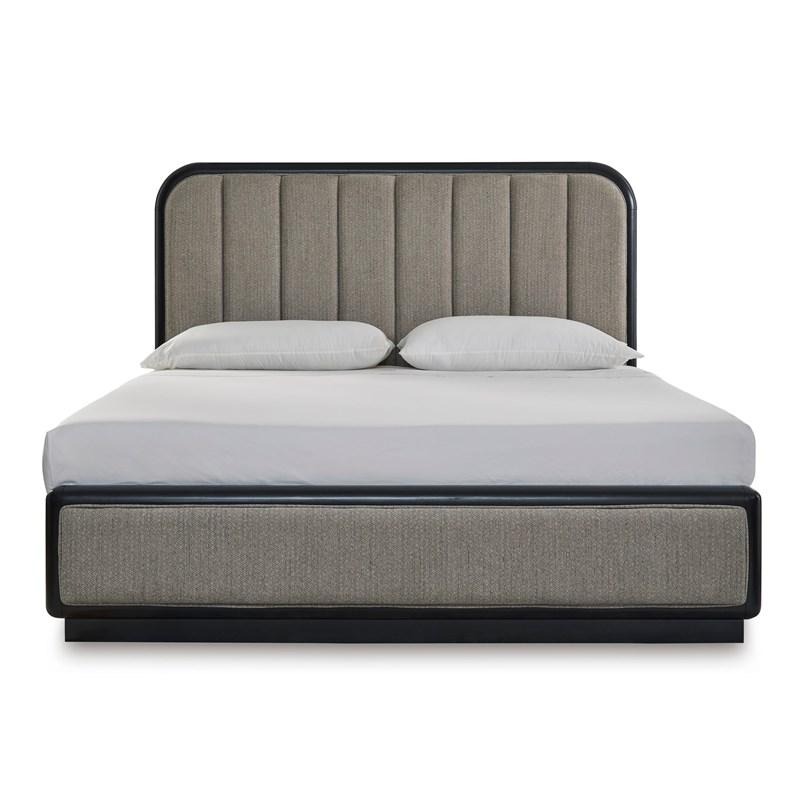 SM Rowanbeck Wood Upholstered Panel Bed
