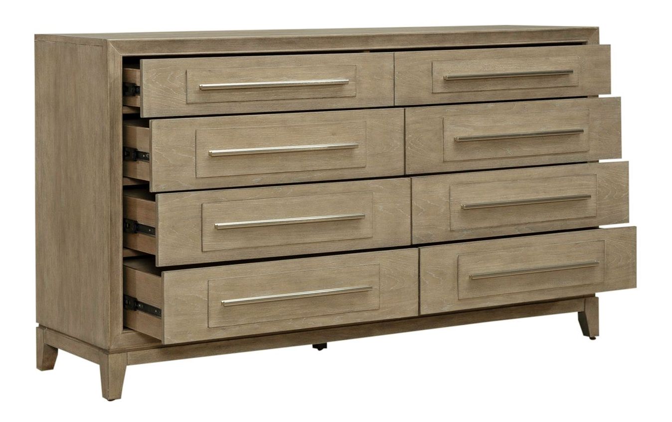 Brentwood Wood 8-Drawer Double Dresser