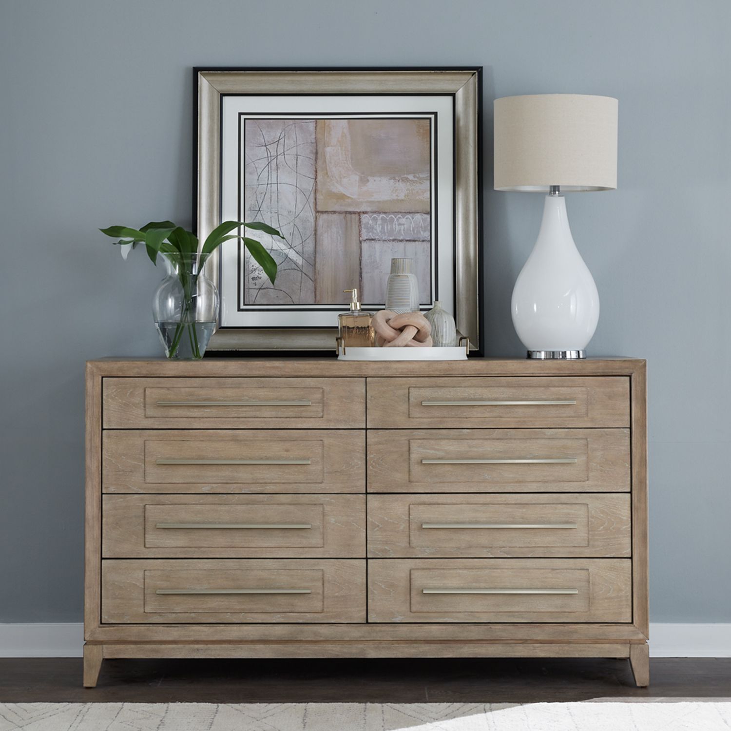 Brentwood Wood 8-Drawer Double Dresser