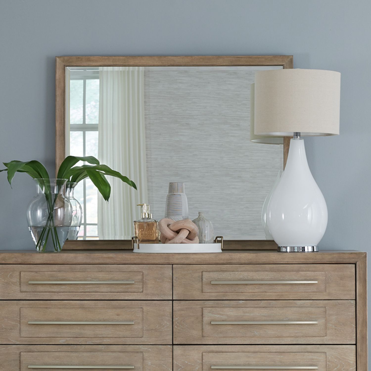 Brentwood Rectangular Wood Landscape Mirror