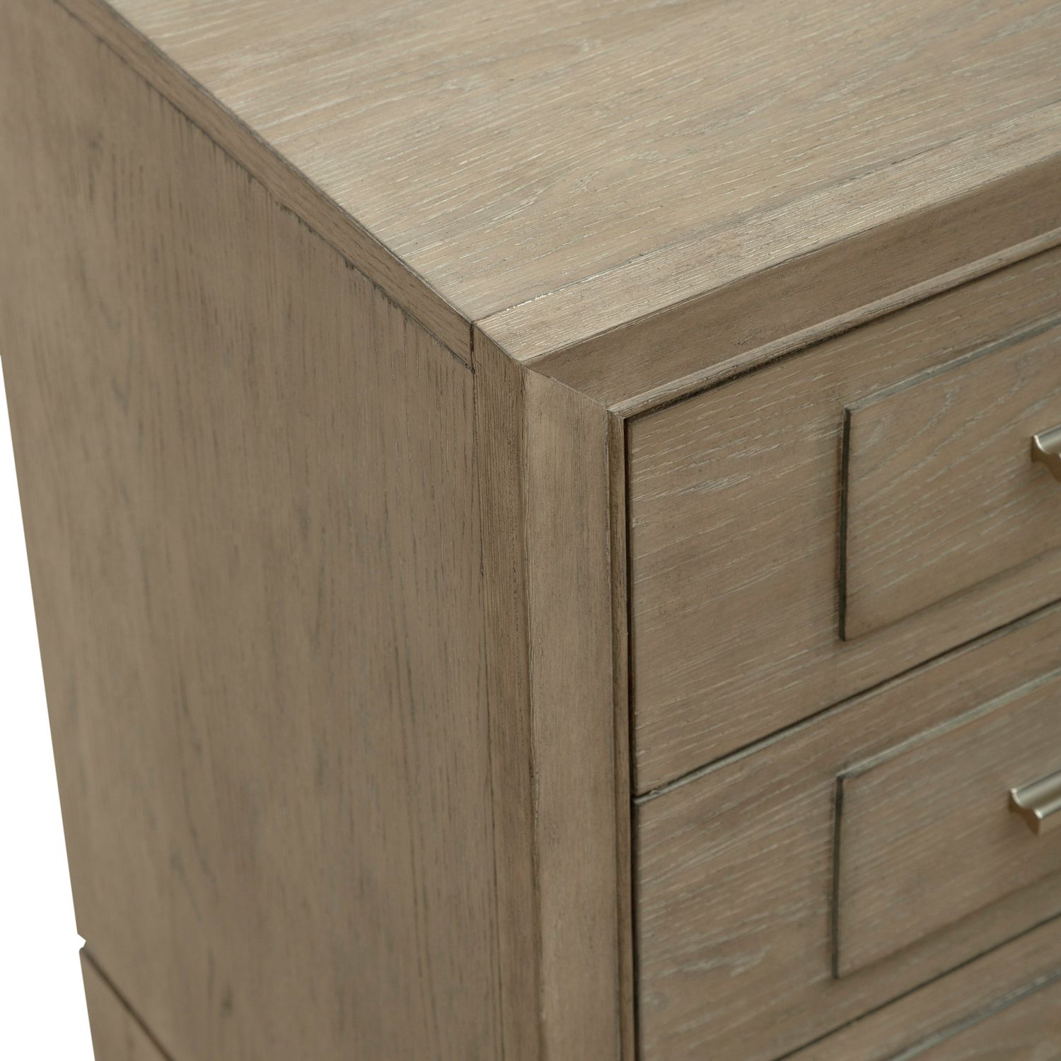 Brentwood Wood 3-Drawer Nightstand w/Charging Station