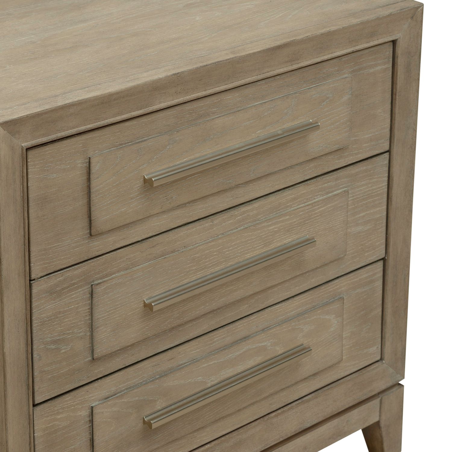 Brentwood Wood 3-Drawer Nightstand w/Charging Station