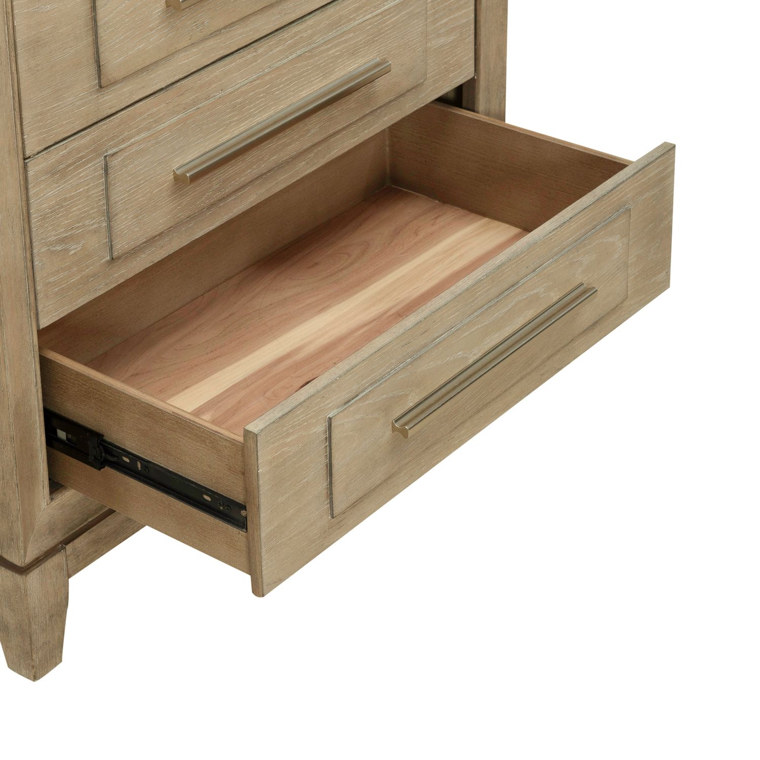 Brentwood Wood 3-Drawer Nightstand w/Charging Station