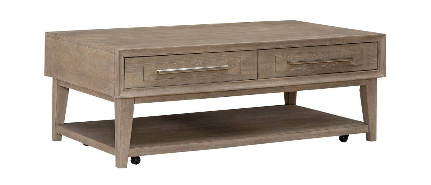 Brentwood 3-Piece Wood Cocktail Table Set | Sandstone Finish