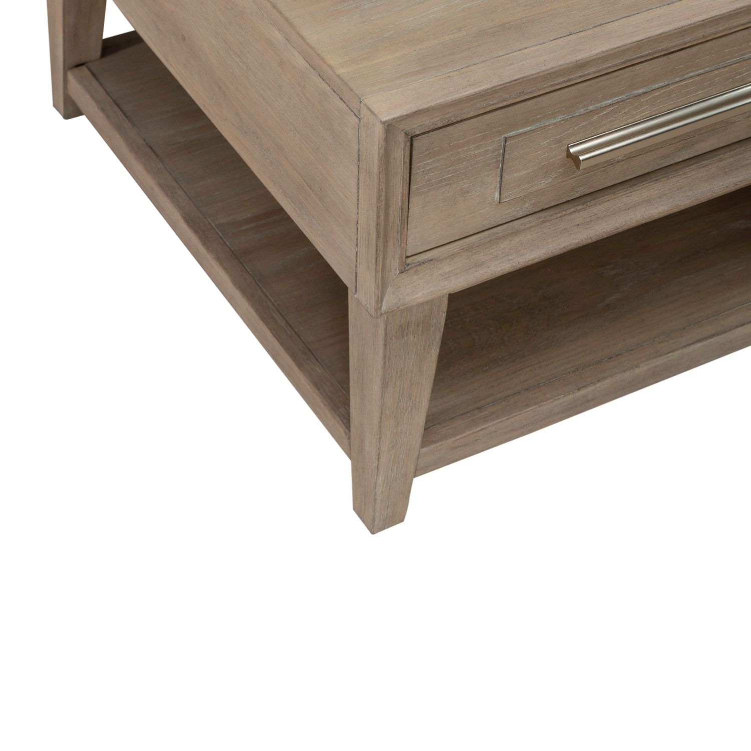 Brentwood Rectangular Wood 2-Drawer Cocktail Table w/Casters