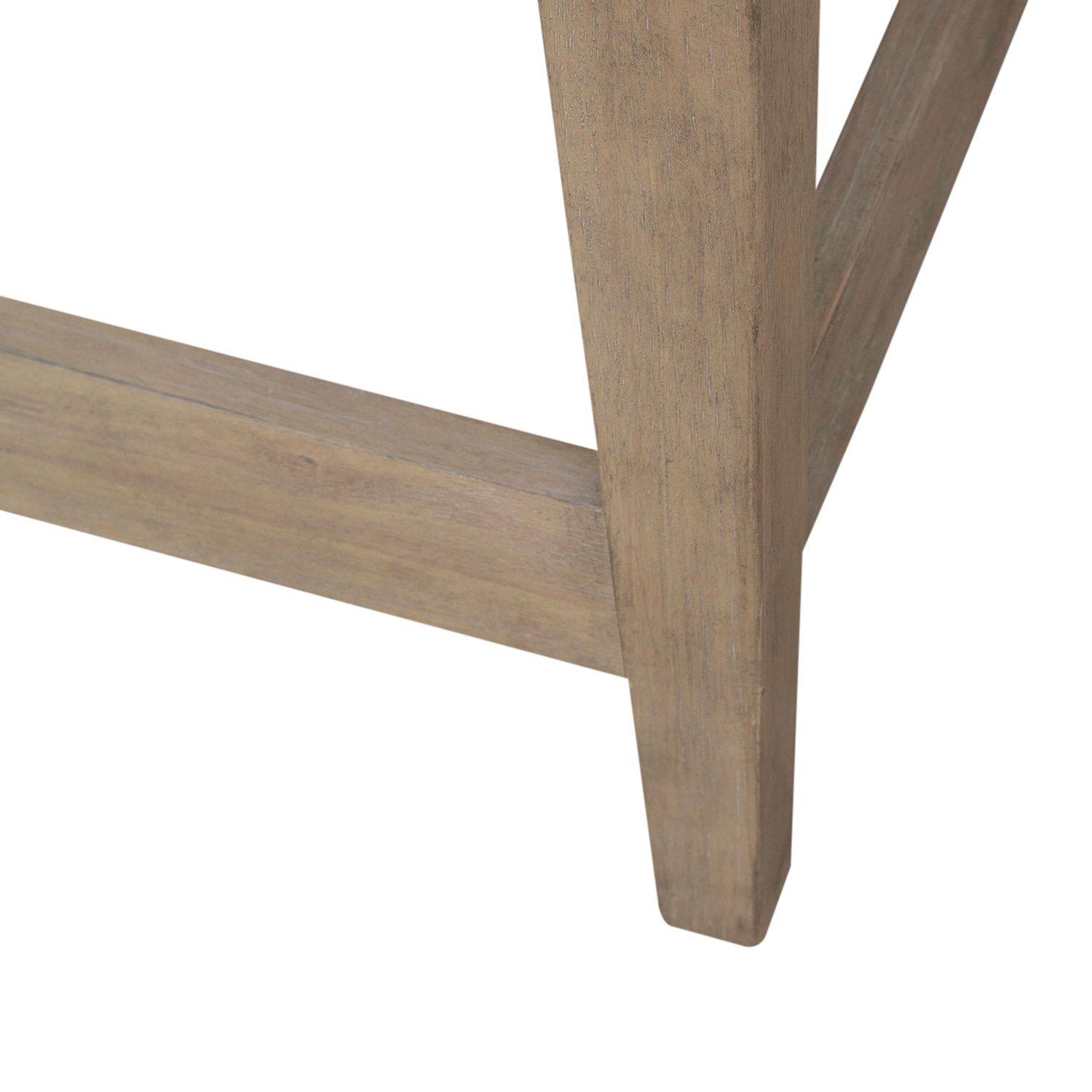 Brentwood Wood Console Bar Table Set with 3 Swivel Stools