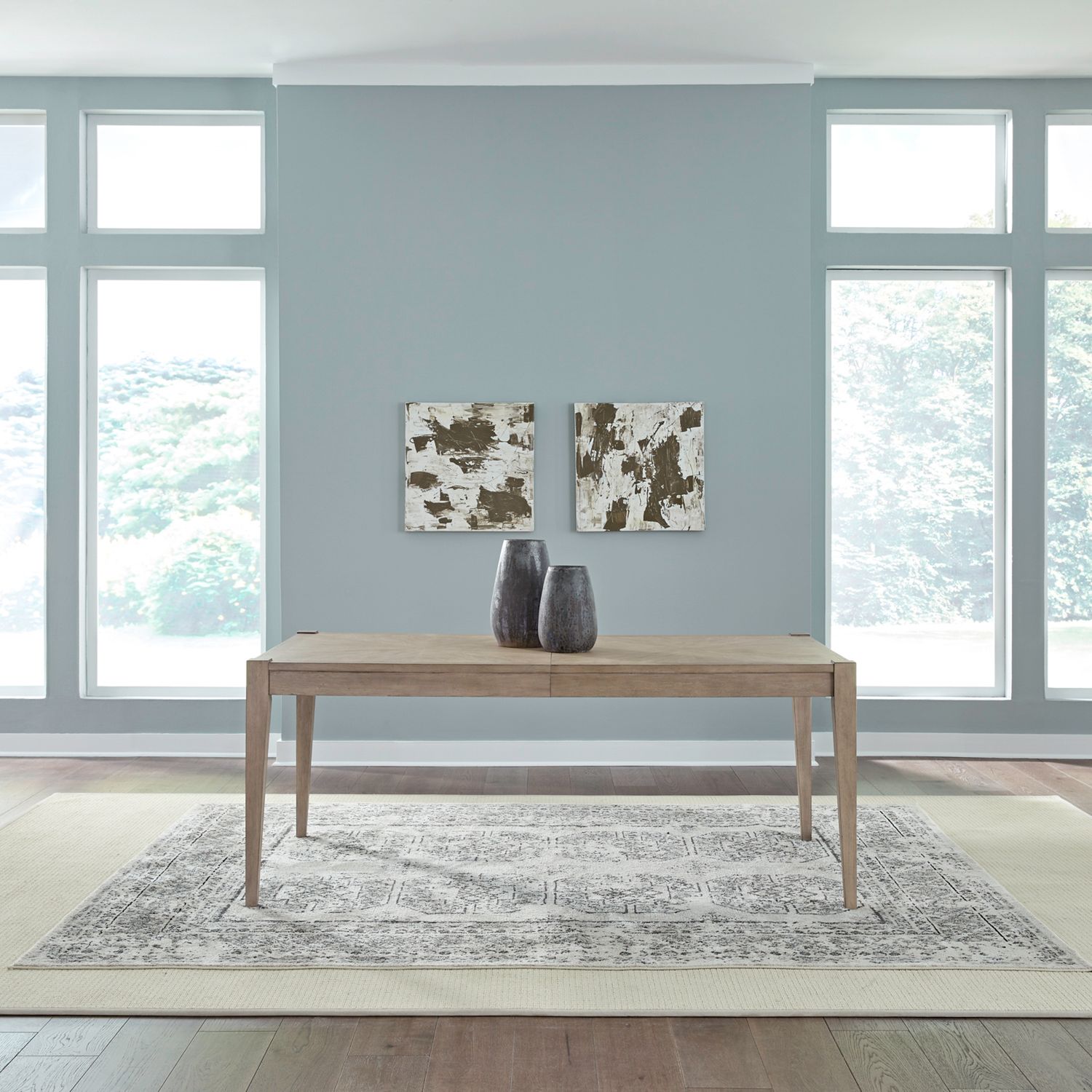 Brentwood Extendable Wood Dining Set | Sandstone Oak | 5-Piece
