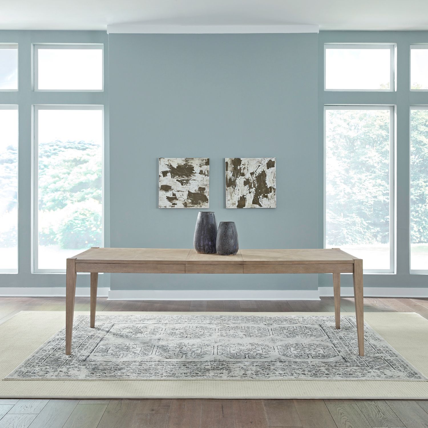 Brentwood Rectangular Wood Extendable Dining Table