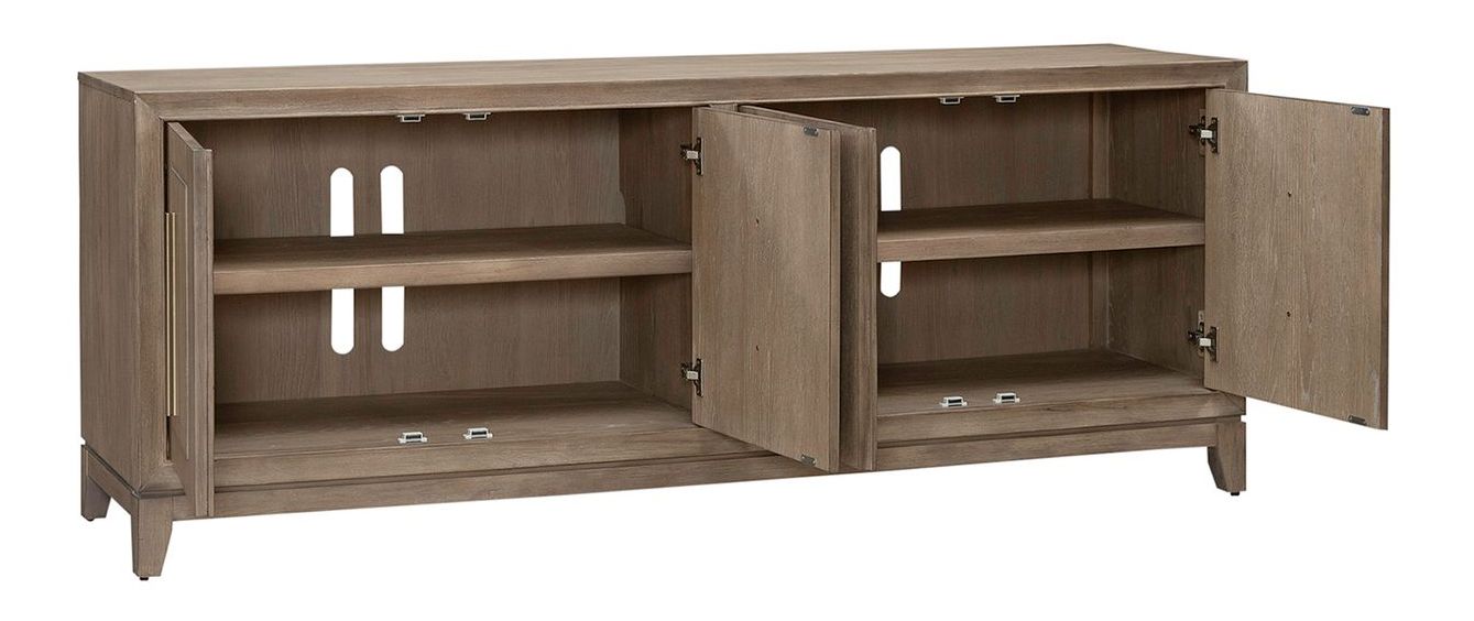 Brentwood 78-inch Wood 4-Door TV Console