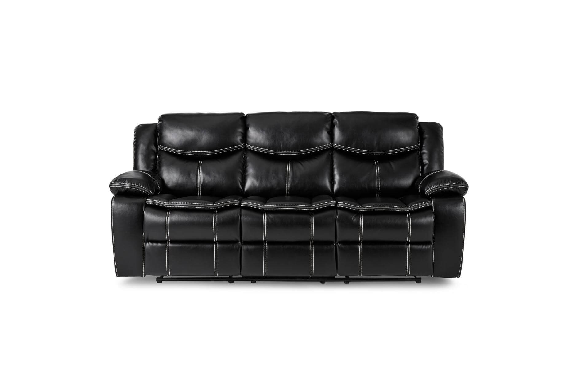 Bastrop Leather Gel Match Double Reclining Sofa - Thumbnail 2
