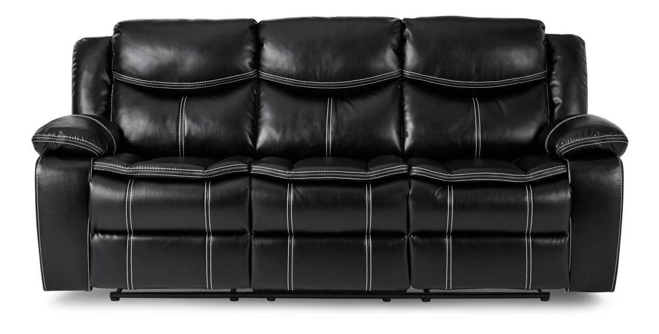 Bastrop Leather Gel Match/Microfiber Double Reclining Sofa