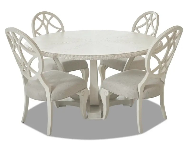 Jasper County Wood Round Dining Room Set