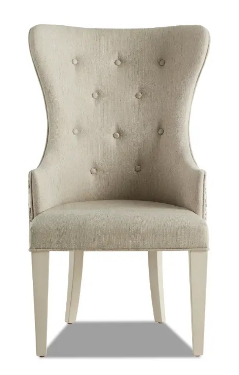Jasper County Fabric/Wood Tufted Dining Chair