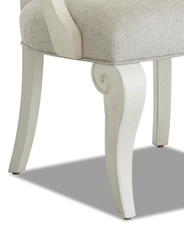 SM Jasper County Fabric/Wood Dining Arm Chair