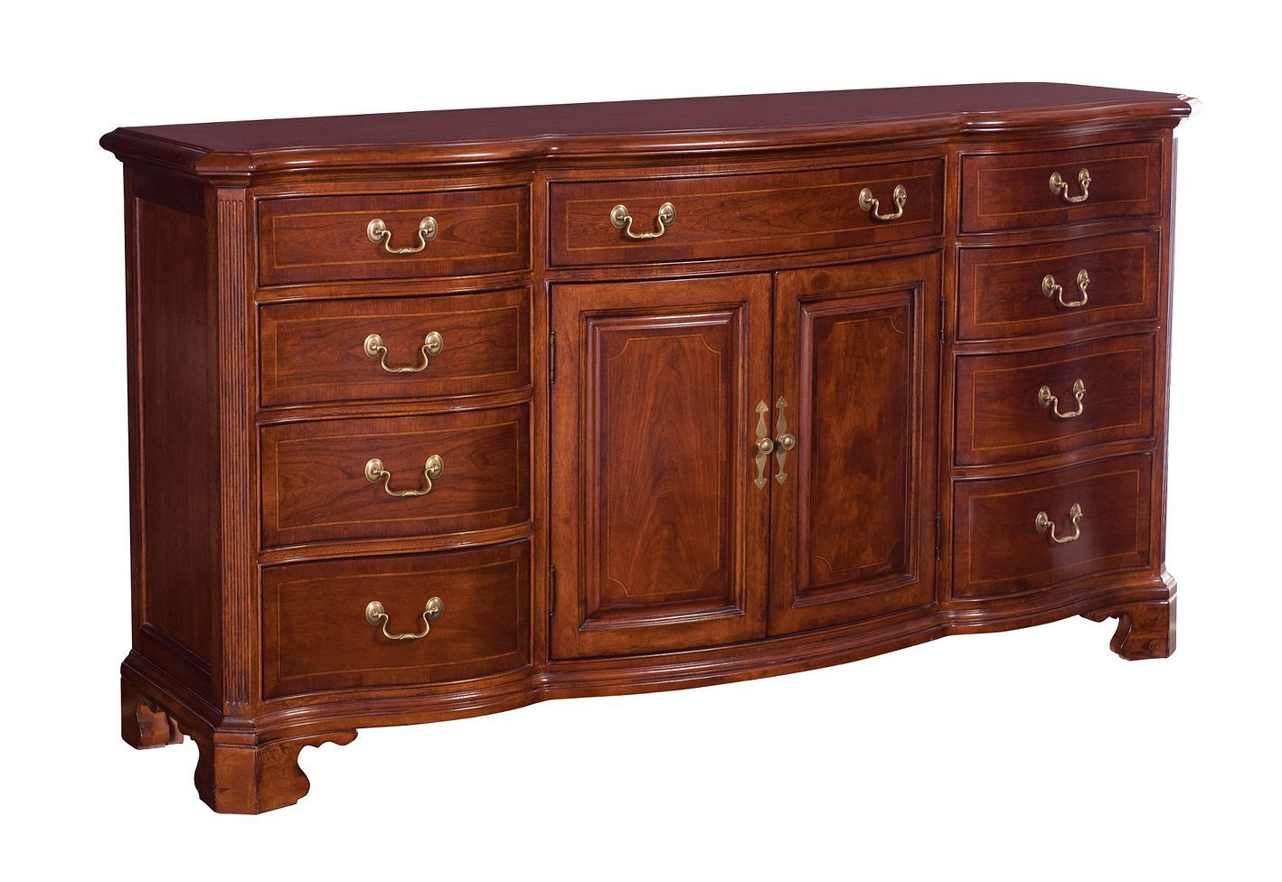 American Drew Cherry Grove Door Triple Dresser, Cherry