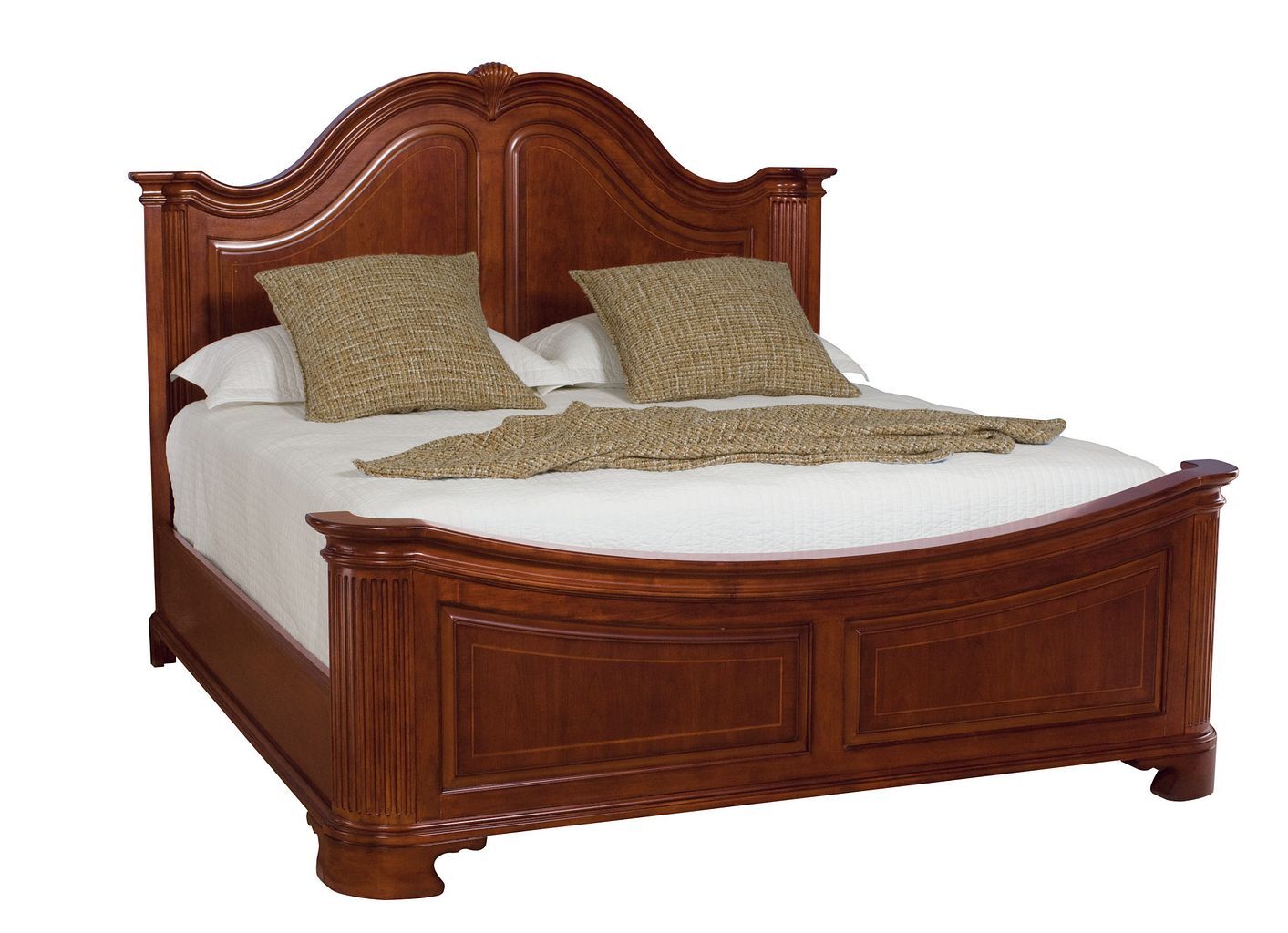 Cherry Grove Wood Mansion Panel Bed