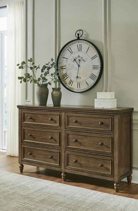SM Sturlayne Wood 6-Drawer Double Dresser
