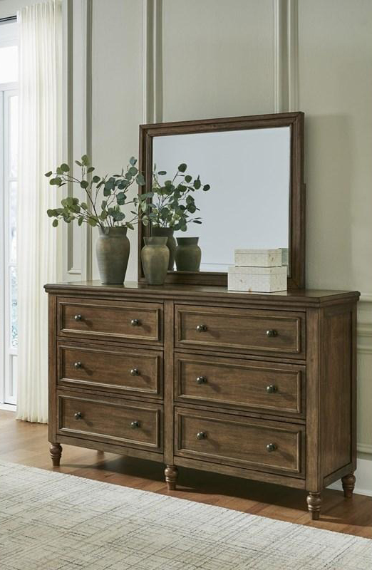 SM Sturlayne Wood 6-Drawer Double Dresser