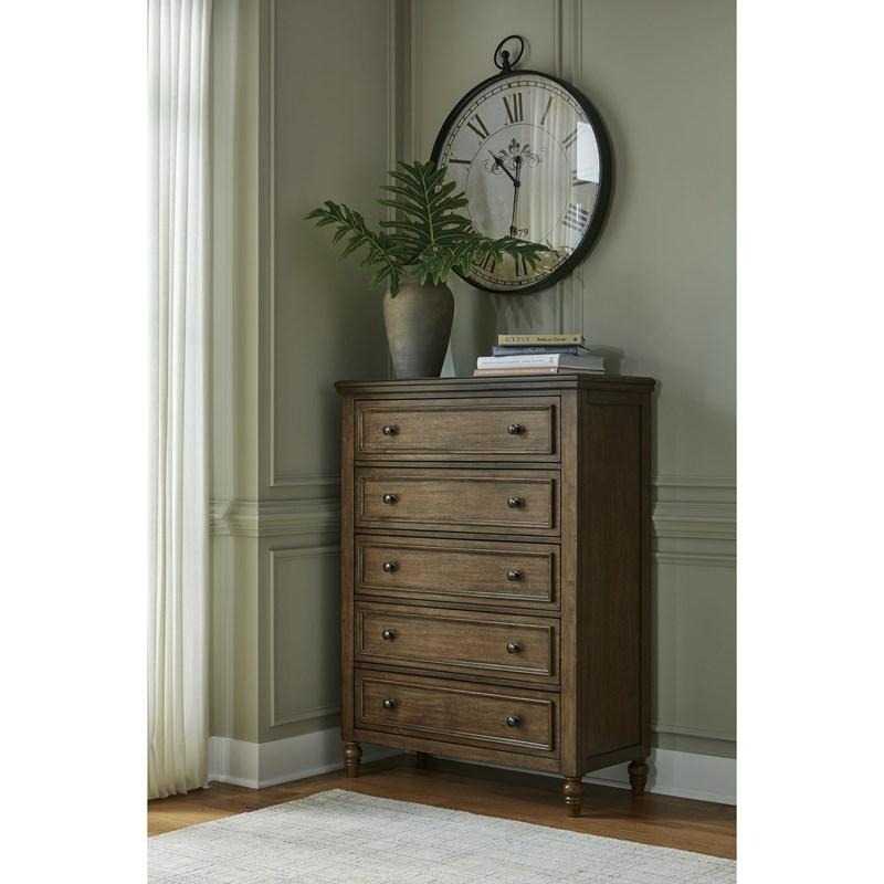 SM Sturlayne Wood Chest w/5 Drawers