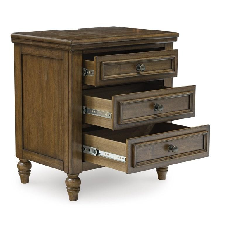 SM Sturlayne Wood Nightstand w/3 Drawers