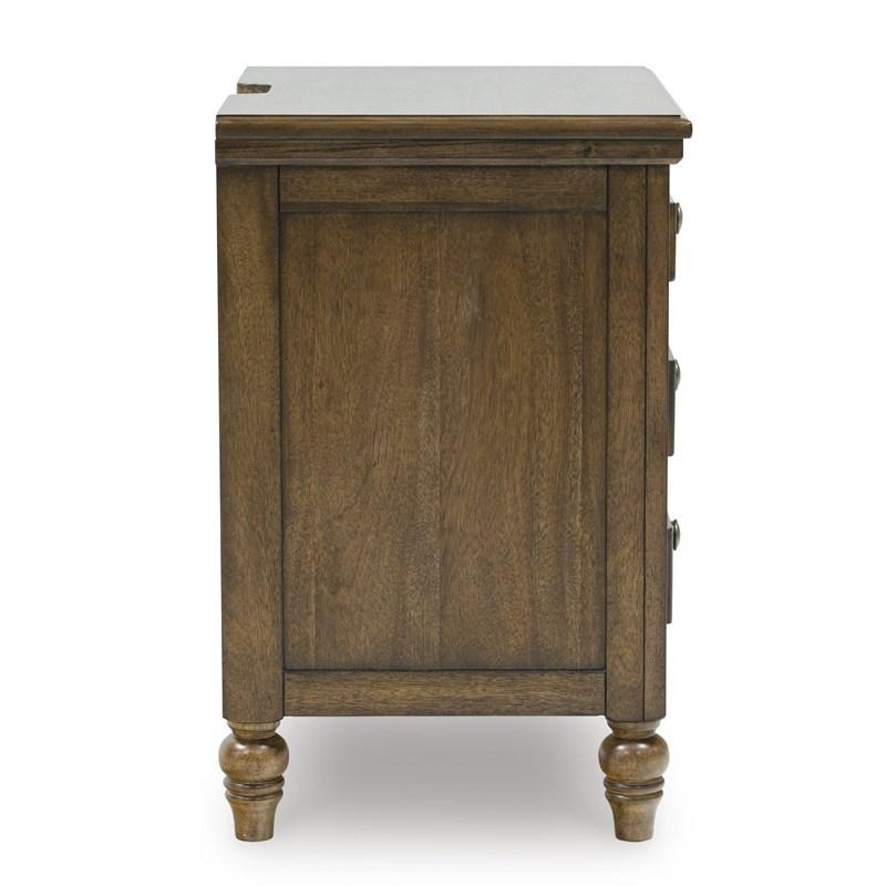 SM Sturlayne Wood Nightstand w/3 Drawers