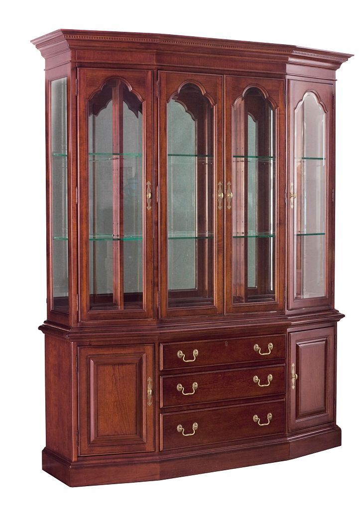 Cherry Grove Wood Extendable Pedestal Dining Room Set
